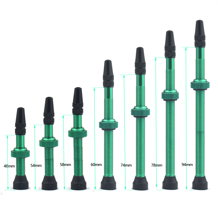 Bicycle presta tubeless tire valve